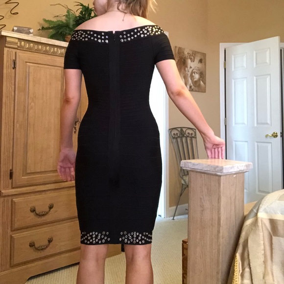 Herve Leger Black Bandage dress size xs - Picture 8 of 8